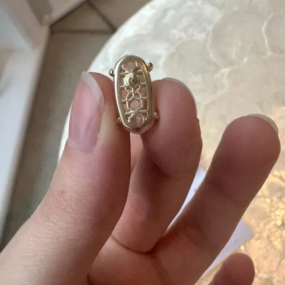 NWT Kendra Scott Emilie Gold Rose Quartz Stud Earrings - Picture 7 of 10